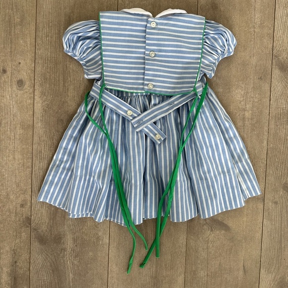 Vintage 24M Girl Striped Tie Front Dress Lord & Taylor Jayne Copeland - Picture 8 of 16
